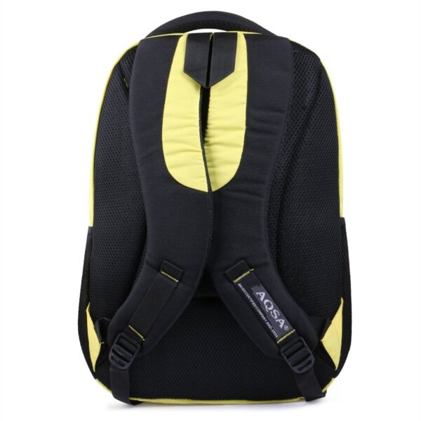 Aqsa School Backpack for Men Women (Yellow) - Image 5