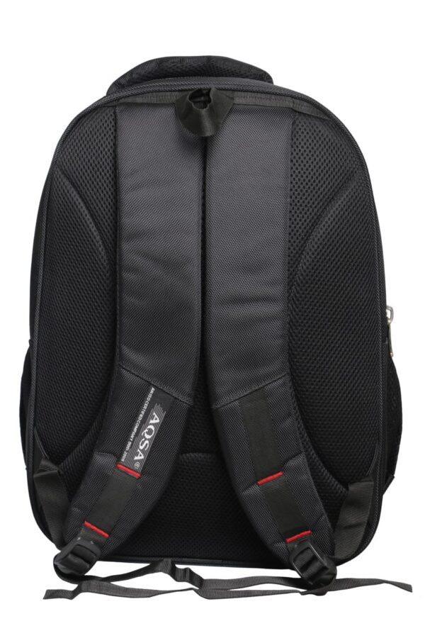 AQSA UNISEX BACKPACK WITH LAPTOP COMPARTMENT(BLACK) - Image 4