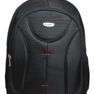 AQSA UNISEX BACKPACK WITH LAPTOP COMPARTMENT(BLACK)