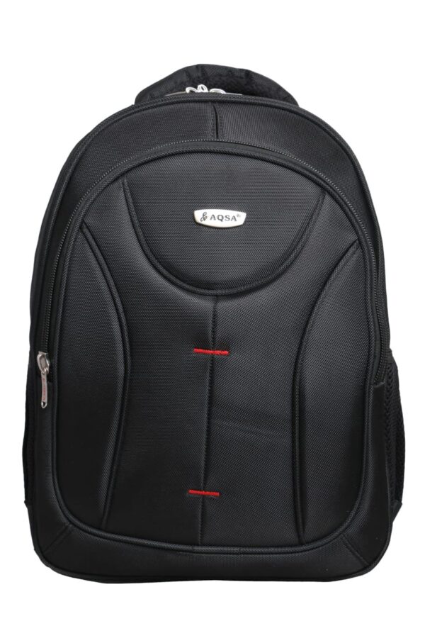 AQSA UNISEX BACKPACK WITH LAPTOP COMPARTMENT(BLACK)