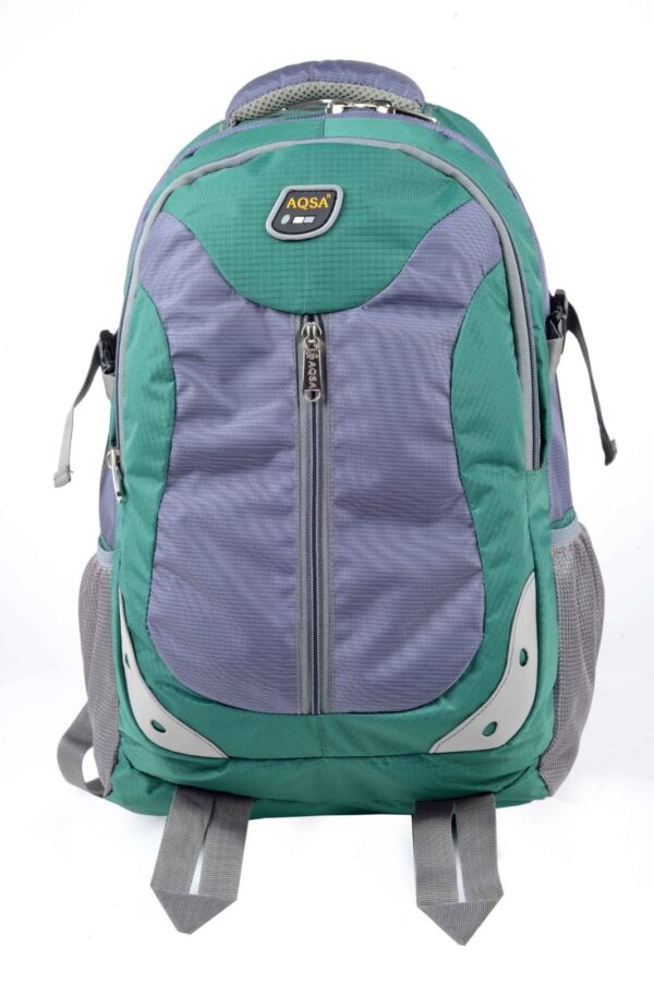 AQSA Unisex backpack with laptop compartment(light green)