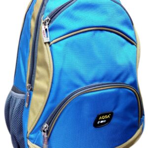 AQSA UNISEX BACKPACK WITH LAPTOP COMPARTMENT(SKYBLUE& YELLOW)