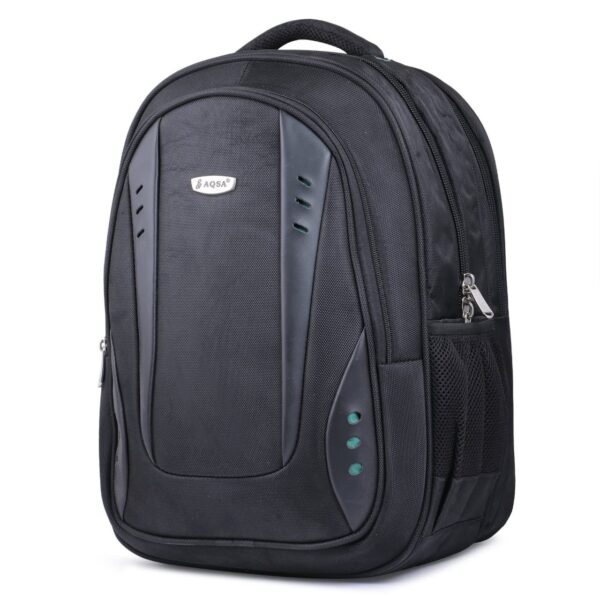 AQSA UNISEX BACKPACK WITH LAPTOP AND TOOLS COMPARTMENT (BLACK) - Image 5