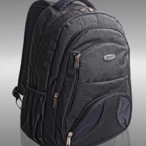 AQSA UNISEX BACKPACK WITH LAPTOP COMPARTMENT (BLACK)