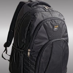 AQSA UNISEX BACKPACK WITH LAPTOP COMPARTMENT (BLACK)