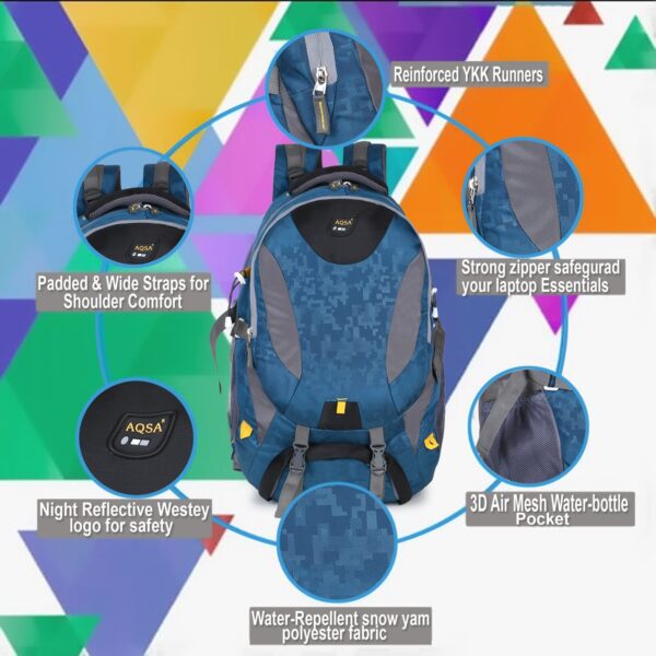 AQSA TREKKING BACKPACK (T-BLUE) - Image 5